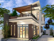Nhà đẹp - Mẫu nhà 2 tầng đẹp đơn giản hiện đại phù hợp cả nông thôn và thành thị