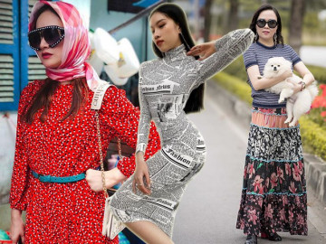 Diện đồ hoạ tiết chi chít, loạt mỹ nhân tụt hạng phong cách lại còn dễ bị dìm dáng