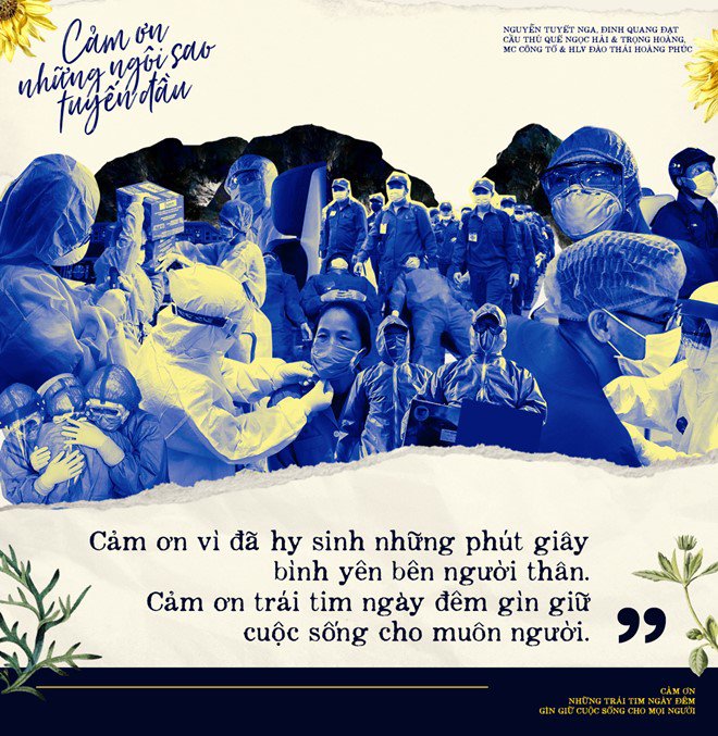 HH Tuyết Nga được tặng bài hát tri ân các bác sĩ tuyến đầu, thể hiện cùng 2 cầu thủ - 2
