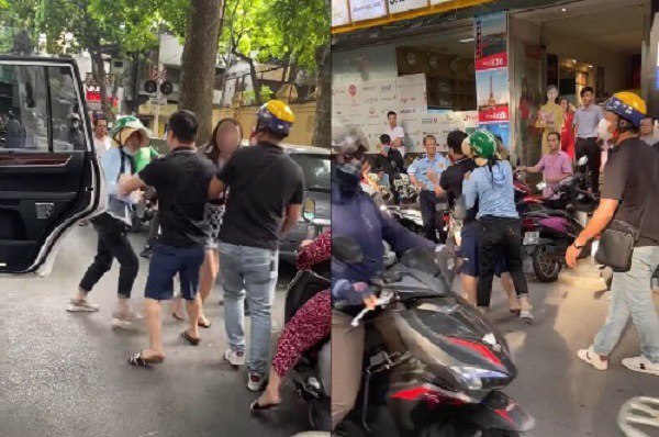 Bị vợ amp;#34;bắt sốngamp;#34; ngoại tình và đánh ghen giữa phố HN, chồng đánh vợ để bảo vệ amp;#34;bồ nhíamp;#34; - 2