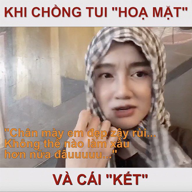 Khi chị em Thu Trang, Nhã Phương được chồng tận tay makeup: người hóa bà già, người mặt tèm lem - 5