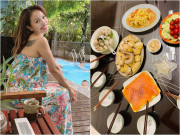 Bếp Eva - Vân Hugo "thả thính ngọt" khi nấu ăn cho chồng mới cưới, dàn sao Việt bình luận hài hước