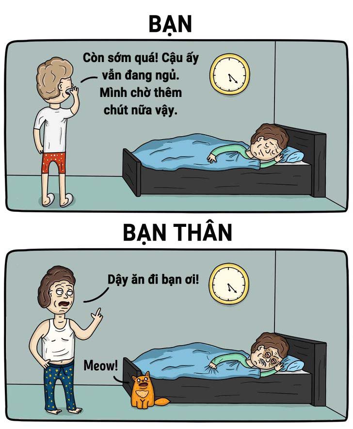Cười bò với những sự khác biệt không thể chối cãi giữa bạn và bạn thân - 2