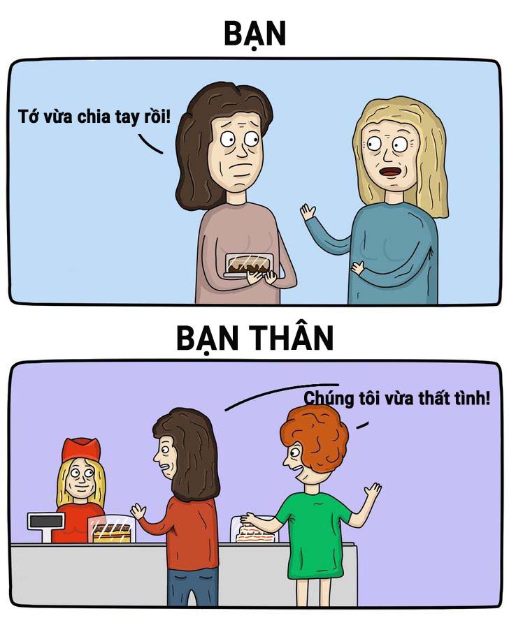 Cười bò với những sự khác biệt không thể chối cãi giữa bạn và bạn thân - 9