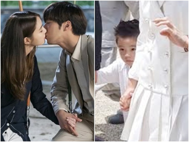 Lee Min Jung đóng cảnh hôn, Lee Byung Hun lặng thinh, con trai quý tử mới là người sợ