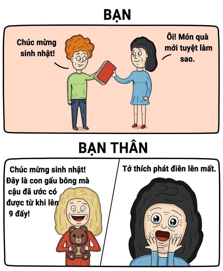 Cười bò với những sự khác biệt không thể chối cãi giữa bạn và bạn thân - 6