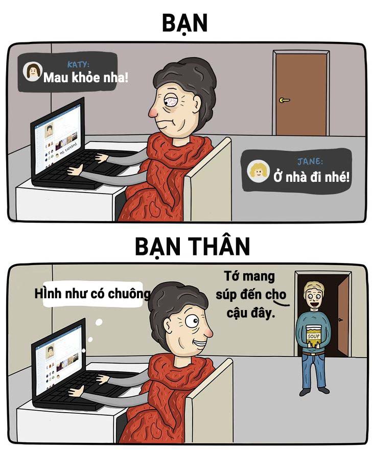 Cười bò với những sự khác biệt không thể chối cãi giữa bạn và bạn thân - 3