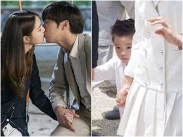 Lee Min Jung đóng cảnh hôn, Lee Byung Hun lặng thinh, con trai quý tử mới là người sợ