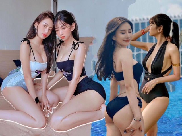 Cặp chị em dáng bốc lửa, mặt xinh như thiên thần, mê diện nội y nhất làng hot girl Việt