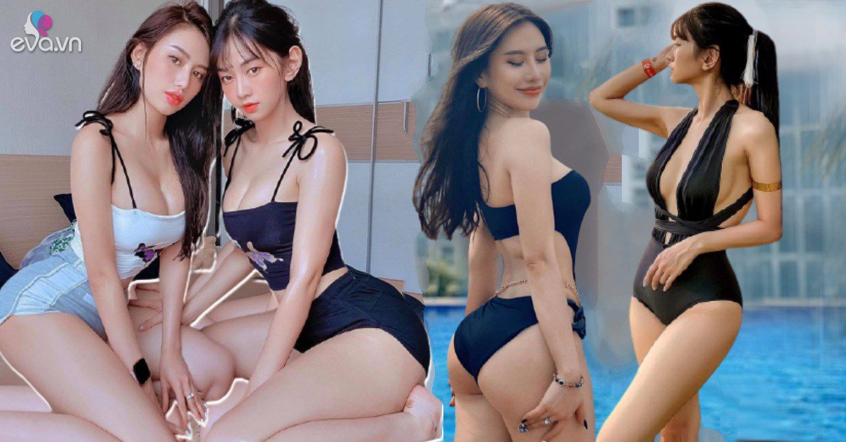 Cặp chị em dáng bốc lửa, mặt xinh như thiên thần, mê diện nội y nhất làng hot girl Việt