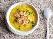 Làm mẹ - Mách mẹ cách nấu cháo cá hồi khoai lang cho bé tuyệt đơn giản