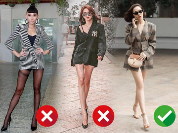 Khi mỹ nhân Việt diện vest "quên quần": người khoe chân tong teo, người bị chỉ trích mặc như không