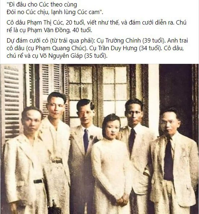 Xúc động bức hình cưới của cố Thủ tướng Phạm Văn Đồng cùng chuyện tình khiến bao người ngưỡng mộ - 1