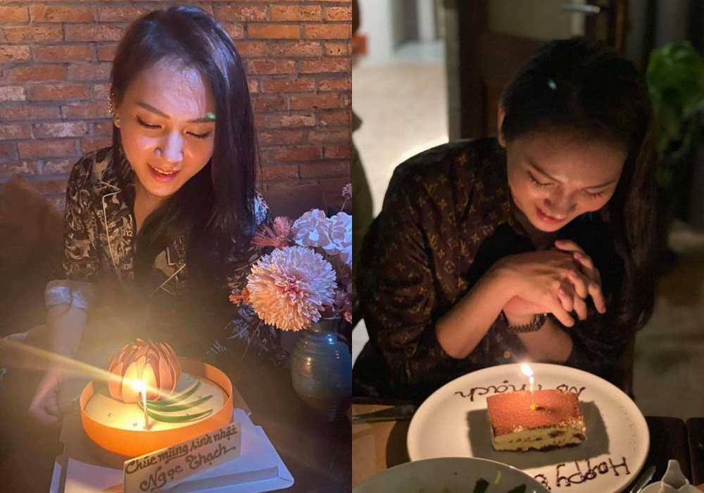 Ngọc Thạch bỏ theo dõi chồng đại gia, ông xã cũng vắng mặt trong ngày sinh nhật của siêu mẫu - 1