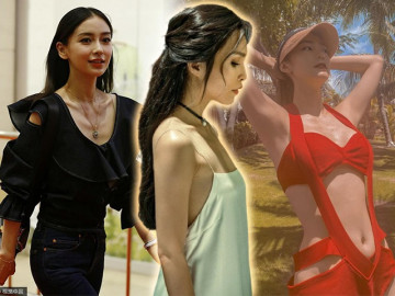 Khi sao gầy gò vẫn thích hở bạo: người thân hình trơ xương, người bơi trong quần áo