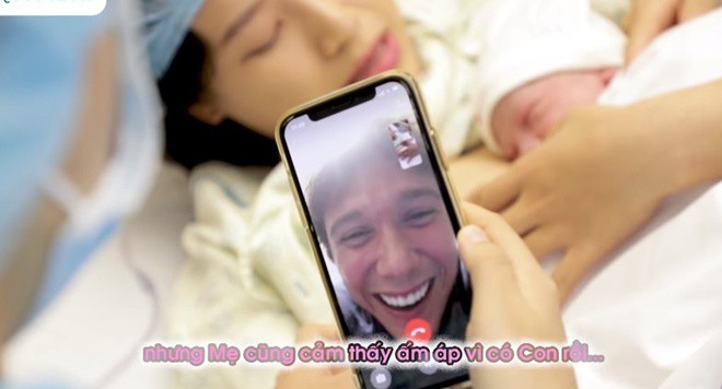 Xúc động cảnh Hoàng Oanh một mình đau đẻ, giây phút con trai amp;#34;da kề daamp;#34; với bố Tây - 4