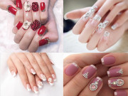 Làm đẹp - Những mẫu nail cô dâu xinh đẹp giúp bạn trở nên lung linh hơn trong ngày cưới