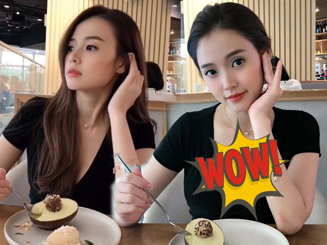 Ăn kem bơ thôi nhưng Midu vẫn gây bão bởi màn vén tóc khoe khe ngực đẹp hút hồn