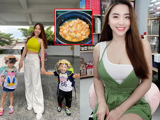 Chuẩn mẹ giàu có, Hải Băng rim tôm cho con bằng gia vị 400 triệu/kg đắt nhất thế giới