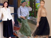 Thời trang - Học cách phối đồ với chân váy lửng từ sao Việt, nàng có ngay vẻ ngoài thanh lịch ngày thu