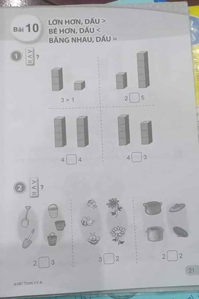 Bài toán so sánh 2 cái xẻng với 3 cái xô khiến thầy cô giáo cũng tranh cãi kịch liệt - 1