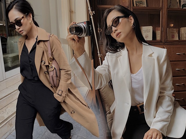 Mùa mặc blazer đã đến, chị em U30 học mẹ bỉm Minh Hà diện đồ bất chấp gió se lạnh