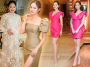Làm đẹp - Từng tăng 18kg khi mang bầu, Lan Phương giờ về dáng đẹp mê, đụng đầm với Hoa hậu không thua
