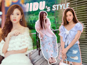Thời trang - Mặc bộ đồ vừa dài vừa rộng, vóc dáng gợi cảm của Midu như bị nuốt trọn