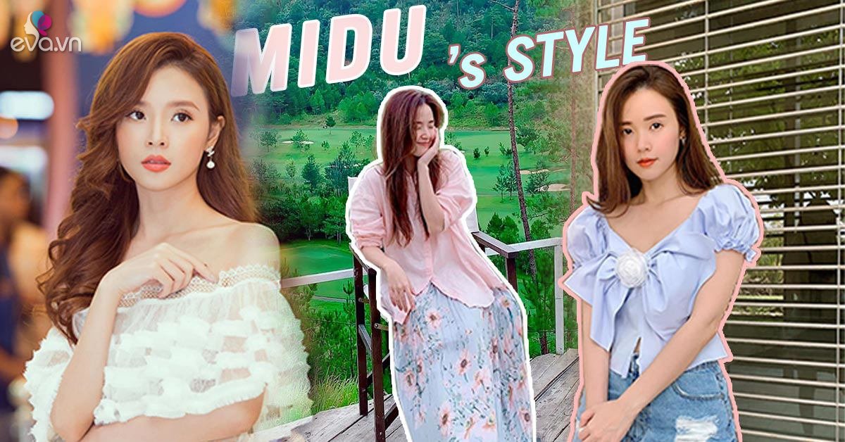 Mặc bộ đồ vừa dài vừa rộng, vóc dáng gợi cảm của Midu như bị nuốt trọn