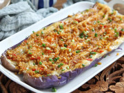 Bếp Eva - Mua được 2 quả cà tím, đem hấp kiểu này còn ngon hơn thịt, ai cũng ăn 3-4 bát cơm