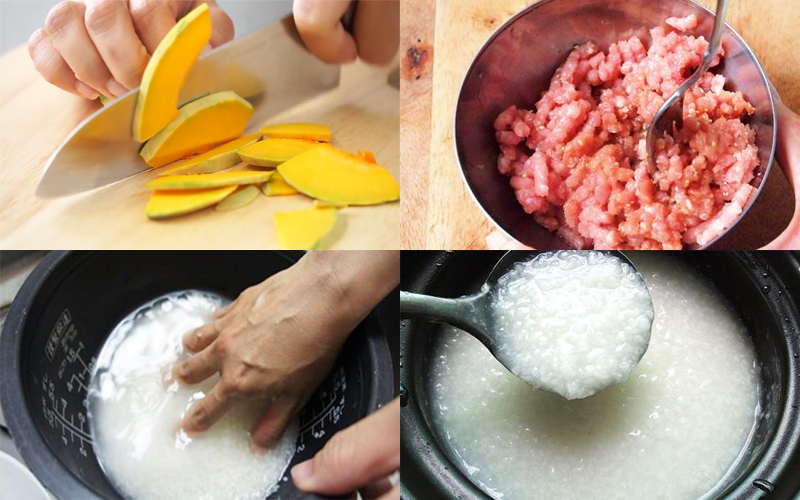 Mách mẹ bí kíp nấu cháo bí đỏ thịt bằm cho bé cực ngon - 4