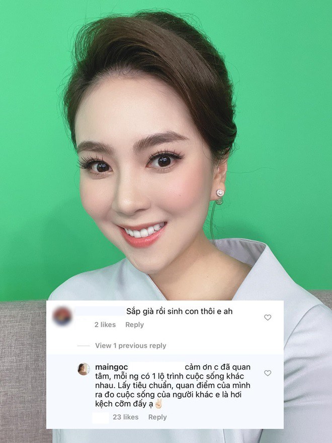 Mai Ngọc đáp khi bị giục sinh con.