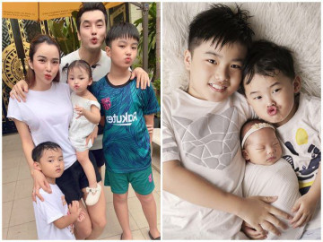 Sao Việt 24h: Ưng Hoàng Phúc và con riêng Kim Cương giống nhau như lột, nhiều người tưởng cha ruột