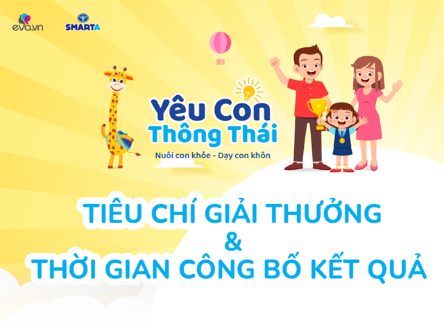 Cuộc thi Yêu con thông thái: Tiêu chí chấm giải và thay đổi thời gian công bố kết quả