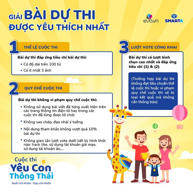 Cuộc thi Yêu con thông thái: Tiêu chí chấm giải và thay đổi thời gian công bố kết quả - 1