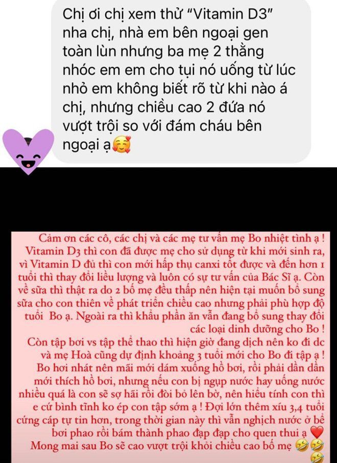 Bố mẹ chiều cao khiêm tốn, Hòa Minzy tìm cách tăng chiều cao cho quý tử, lên cả mạng hỏi - 10