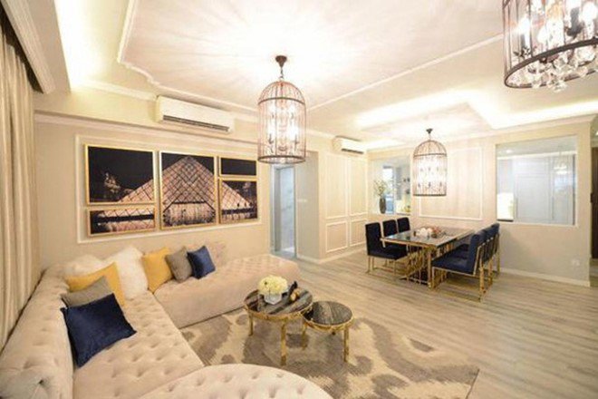 Căn nhà tân cổ điển nằm ở khu chung cư đắt đỏ giữa trung tâm Thủ đô.