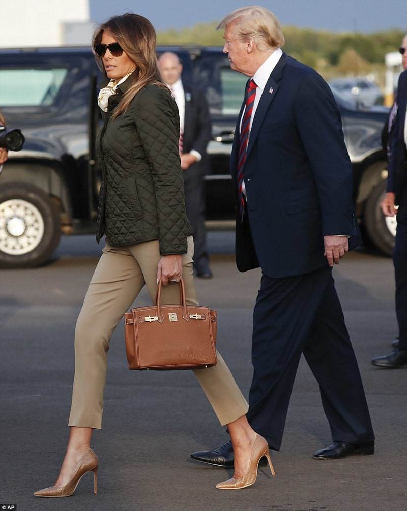 Melania Trump hiếm hoi xuất hiện hậu rời nhà trắng: Vẫn mặc sang chảnh, tay không rời túi 600 triệu - 12