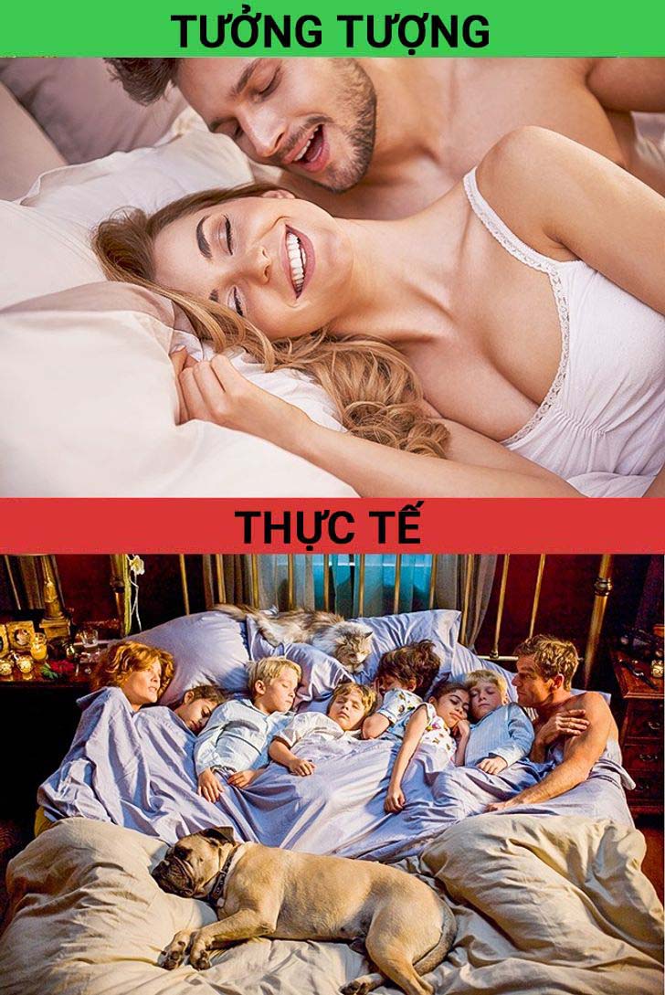 Một buổi sáng hạnh phúc khác xa những gì trên phim ảnh.