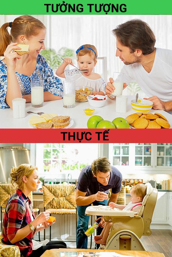 Bạn nghĩ mỗi bữa sáng sẽ là khoảnh khắc vui vẻ mọi người cùng thưởng thức món ăn và khởi đầu ngày mới ư? Nhiều ông bố bà mẹ sẽ không nhĩ vậy.