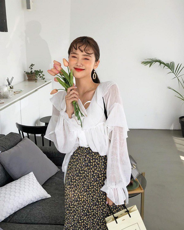 Áo blouse trắng dễ nhạt nhòa, nhưng qua tay sao Hàn là hóa sang xịn và đẹp hút mắt - 15