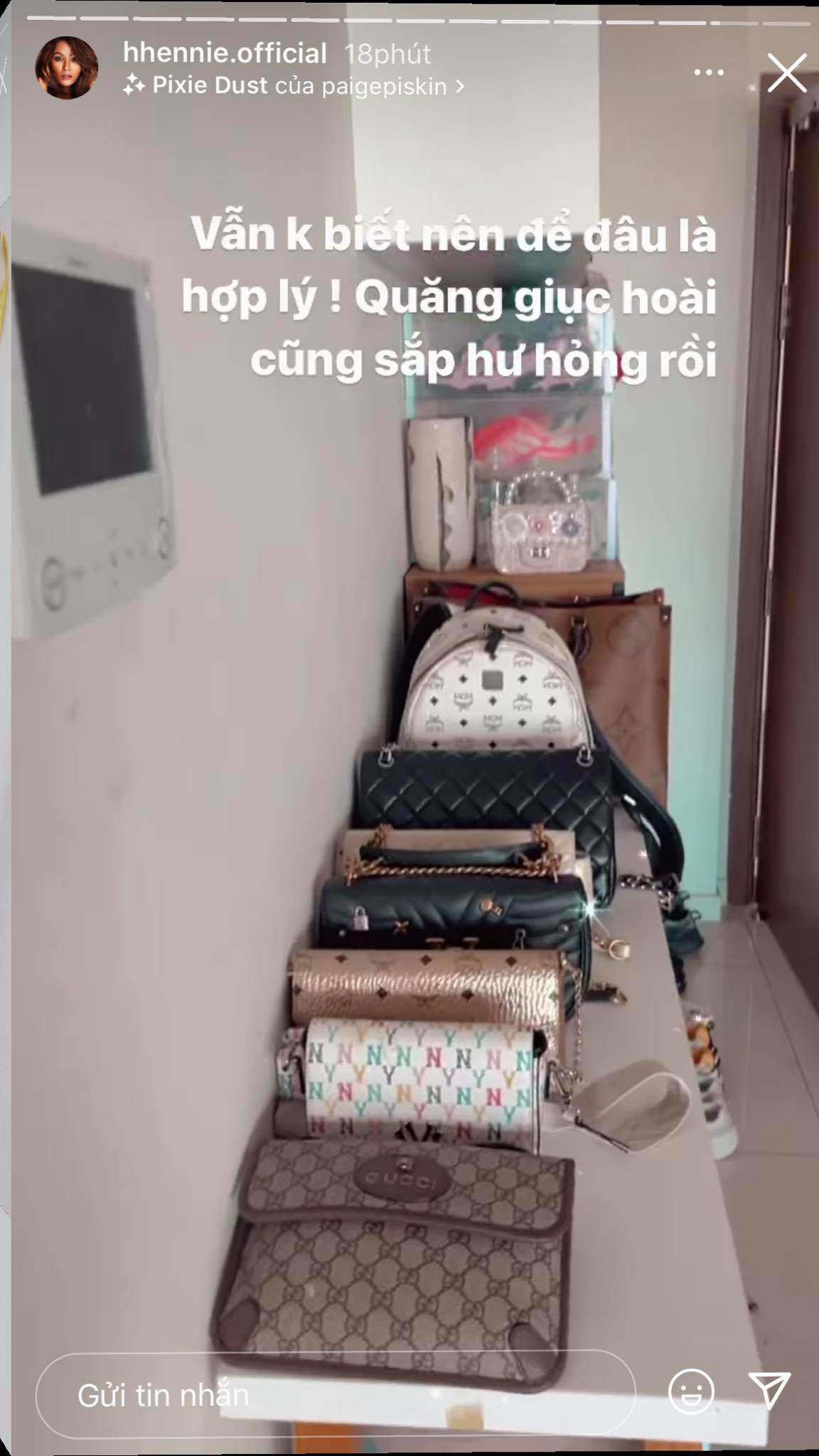 H’Hen Niê cuối cùng cũng có amp;#34;sào huyệtamp;#34; đồ hiệu, hé mở cả nơi cất vương miện 2,7 tỷ - 7