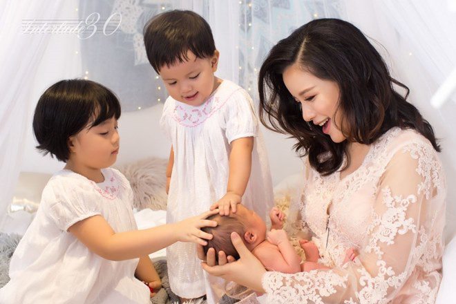 Theo Minh Trang, làm mẹ không hề có chuyện an nhàn.