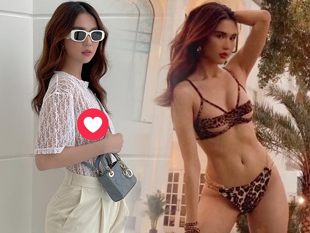 Về chung nhà Vũ Khắc Tiệp, Ngọc Trinh diện bikini sáng tối, lúc mặc kín bưng cũng hở không tưởng