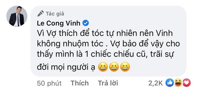 Bị nhắc nhở nhuộm tóc vì đầu bạc phơ, Công Vinh liền từ chối, lí do liên quan bà xã - 7