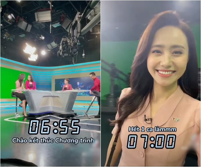 6h55 chương trình kết thúc, 7h Xuân Anh kết thúc 1 ca làm việc của mình, lúc này nhiều người mới dậy đi làm.