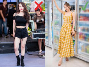 Thời trang - Quỳnh Nga mặc kín đáo mà hô biến chiều cao 1,59m như 1,8m