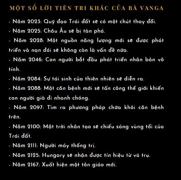 Nhà tiên tri mù Baba Vanga dự đoán điều gì xảy ra trong năm 2022? - 4