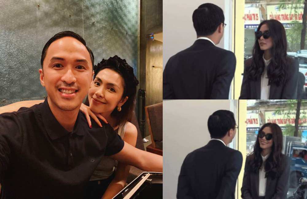 Khoảnh khắc bị quay lén của vợ chồng Tăng Thanh Hà khiến người xem xuýt xoa vì quá tình.