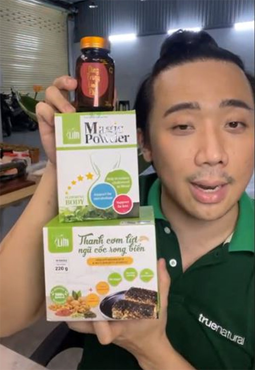 Trấn Thành cho biết, bộ ba sản phẩm này được xem là combo thực phẩm bảo vệ sức khỏe cho mùa dịch.